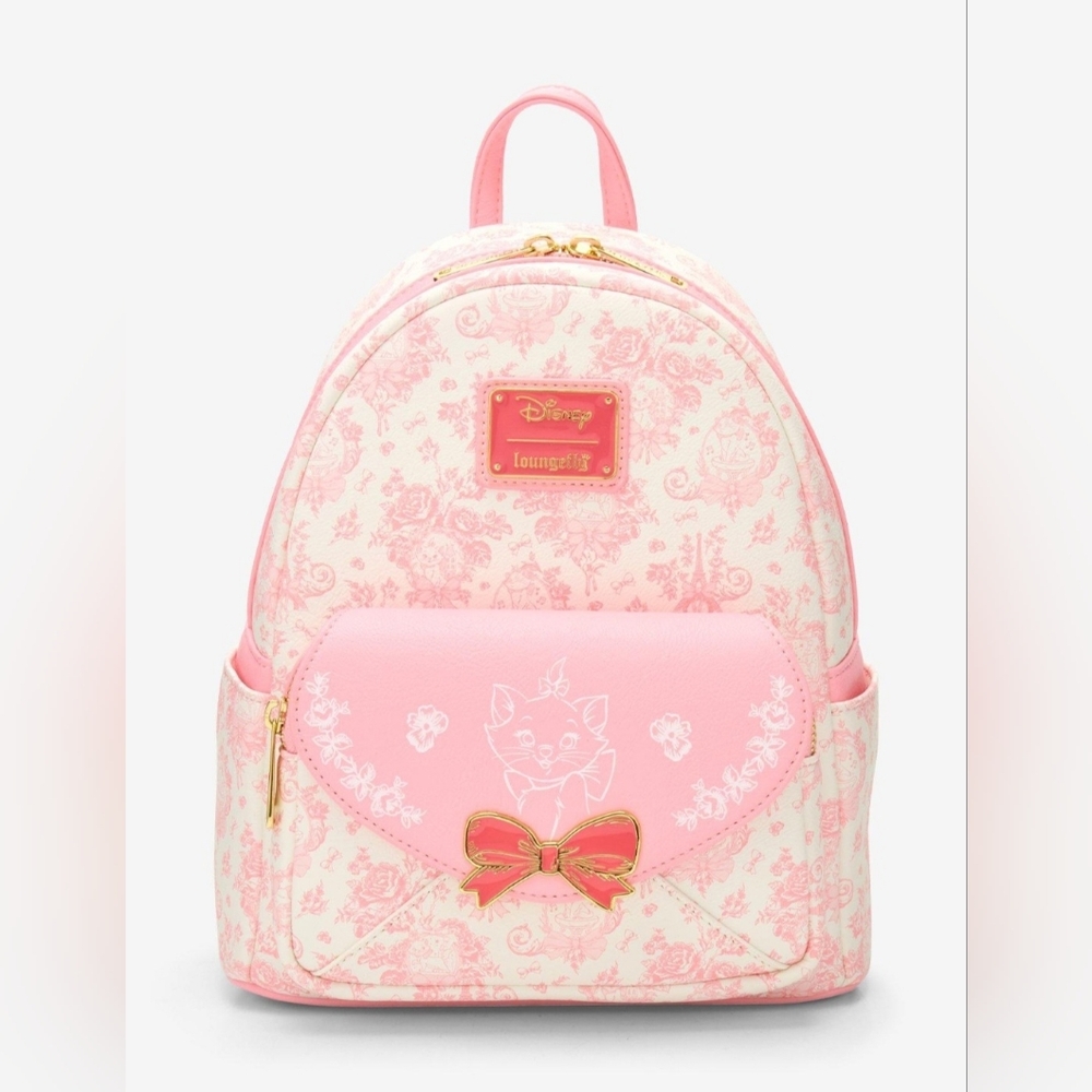 Loungefly Disney The Aristocats Marie Toile Print Mini Backpack
